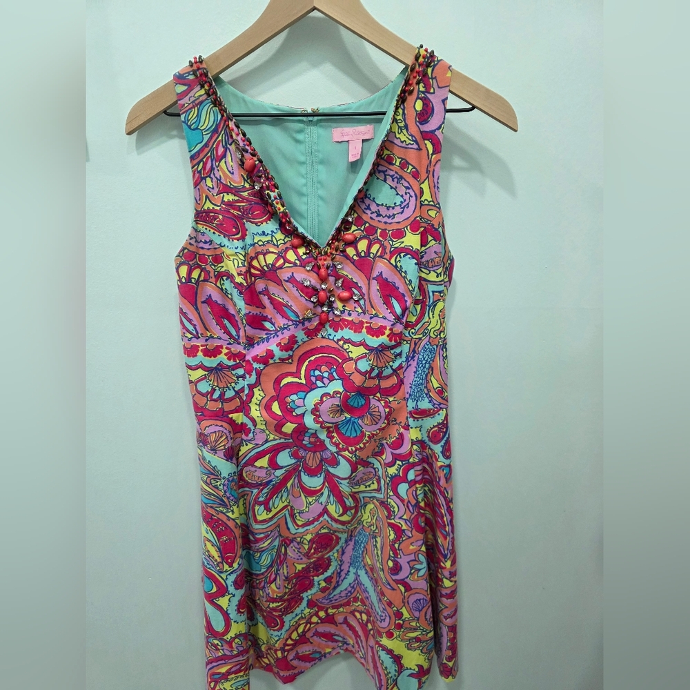 Red Mermaid Lilly Pulitzer Dress Size 6